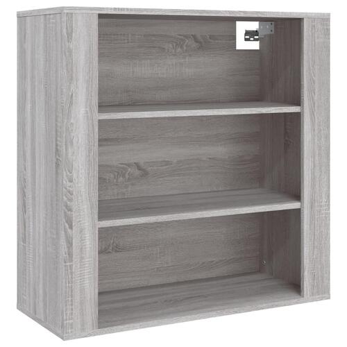 Vægskab 80x33x80 cm konstrueret træ grå sonoma-eg