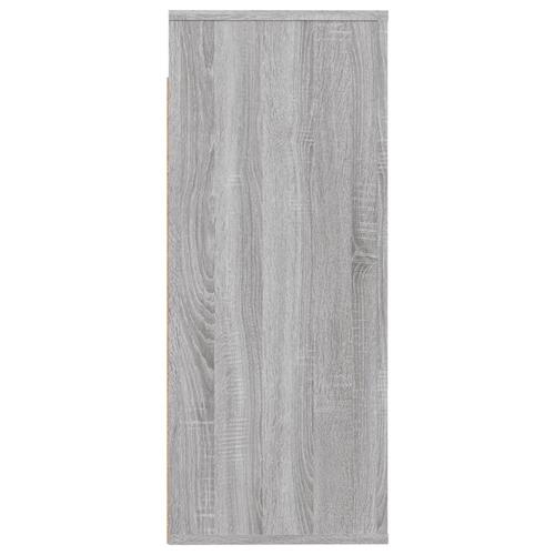 Vægskab 80x33x80 cm konstrueret træ grå sonoma-eg