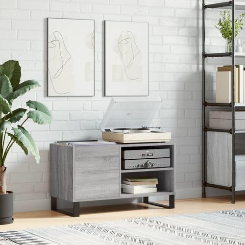 Vinylskab 85x38x48 cm konstrueret træ grå sonoma-eg
