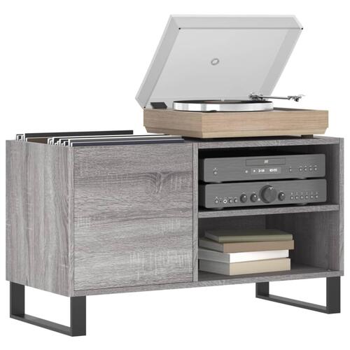 Vinylskab 85x38x48 cm konstrueret træ grå sonoma-eg