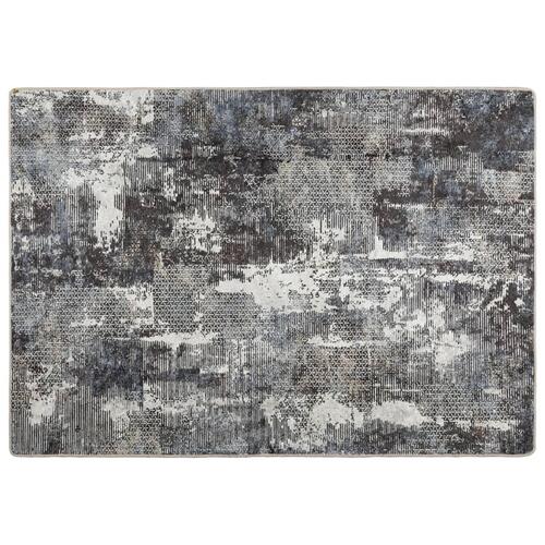 Gulvtæppe 80x150 cm vaskbart og skridsikkert flerfarvet