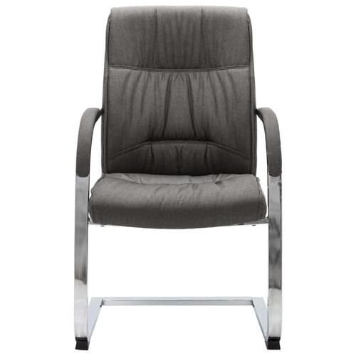 Kontorstol med cantilever stof grå