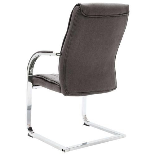 Kontorstol med cantilever stof grå