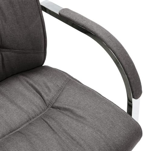 Kontorstol med cantilever stof grå