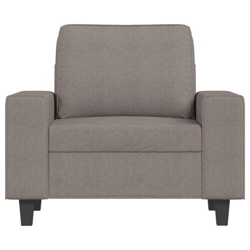 Sofastol med fodskammel 60 cm stof Gråbrun