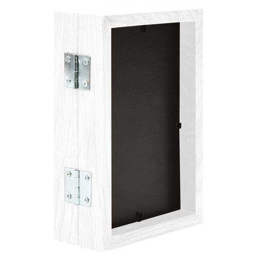 Folderamme til 2 billeder 2x(10x15 cm) hvid