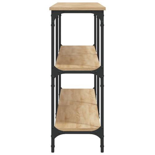 Konsolbord 200x29x75 cm konstrueret træ sonoma-eg