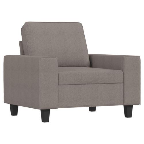 Sofasæt 4 dele stof gråbrun