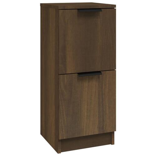 Skænk 30x30x70 cm konstrueret træ brun egetræsfarve