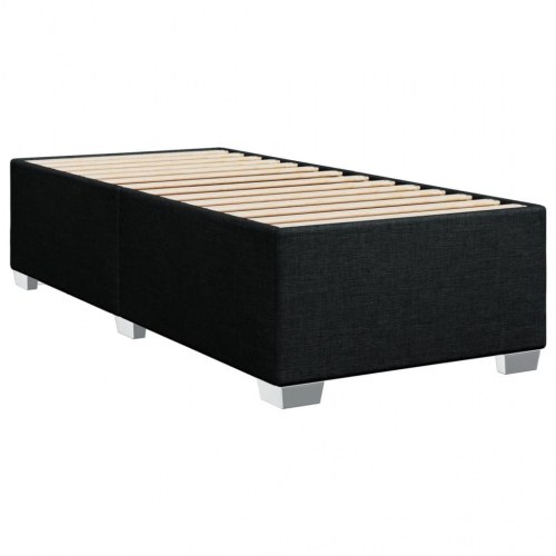 Sengeramme uden madras 80 x 200 cm stof - sort