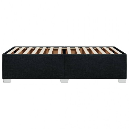 Sengeramme uden madras 80 x 200 cm stof - sort
