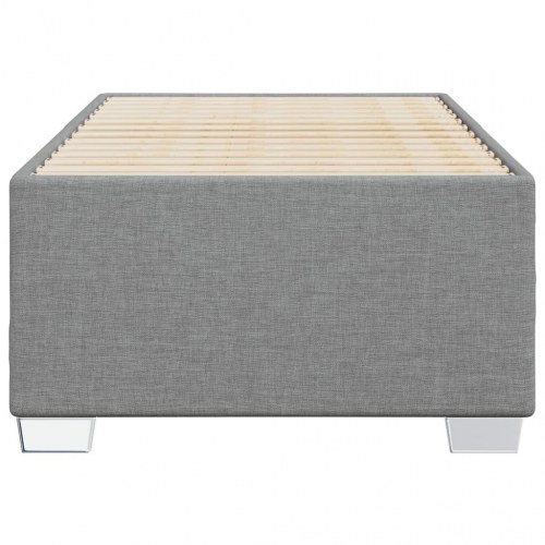 Sengeramme uden madras lysegrå 100 x 200 cm - stof