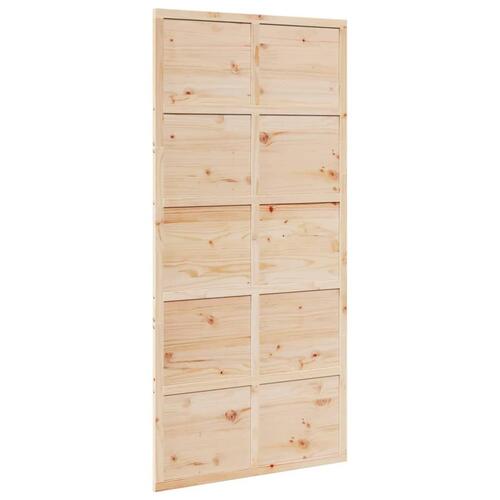 Skydedør 100x208 cm massivt fyrretræ