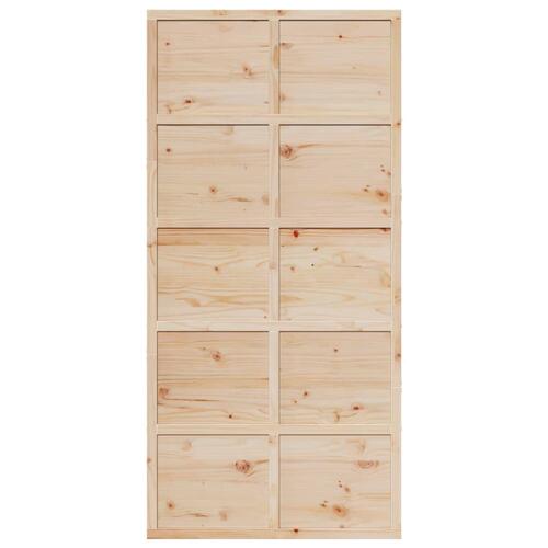 Skydedør 100x208 cm massivt fyrretræ