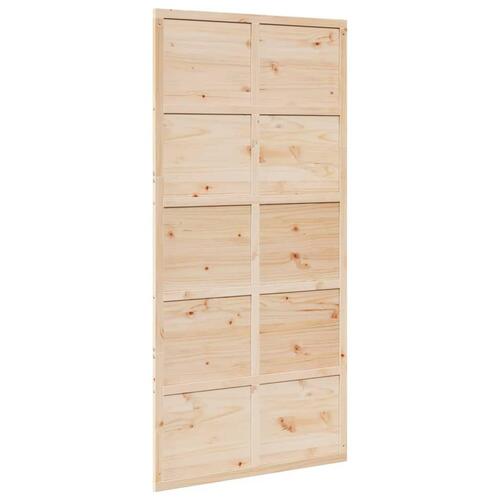 Skydedør 100x208 cm massivt fyrretræ