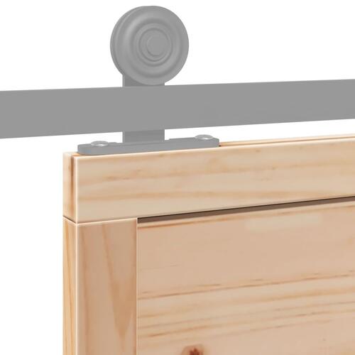 Skydedør 100x208 cm massivt fyrretræ