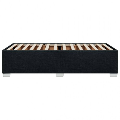 Sengeramme uden madras i sort stof 100 x 200 cm