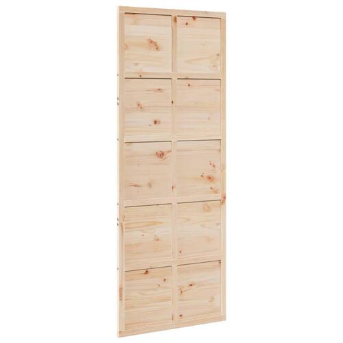Skydedør 80x208 cm massivt fyrretræ