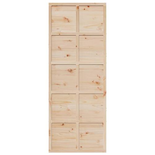 Skydedør 80x208 cm massivt fyrretræ