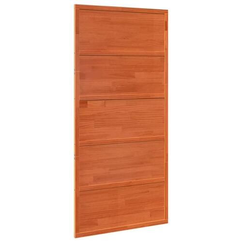 Skydedør 100x208 cm massivt fyrretræ gyldenbrun
