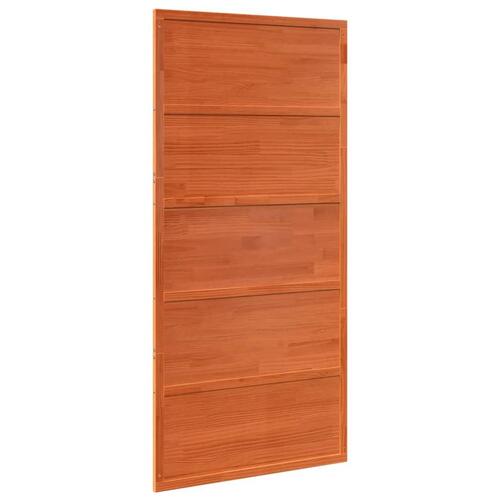 Skydedør 100x208 cm massivt fyrretræ gyldenbrun