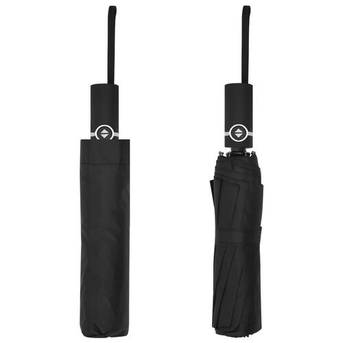 Paraply 104 cm automatisk åbning og lukning sort