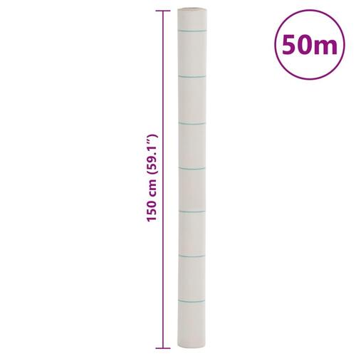 Ukrudtsdug 1,5x50 m PP hvid