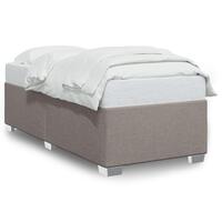 Sengeramme uden madras 90x190 cm stof gråbrun