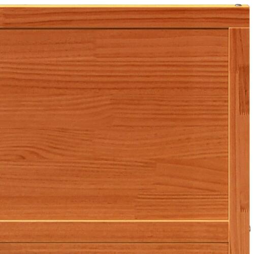 Skydedør 80x208 cm massivt fyrretræ gyldenbrun