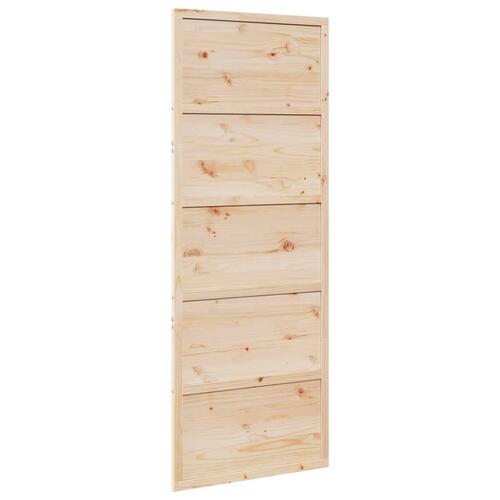 Skydedør 80x208 cm massivt fyrretræ