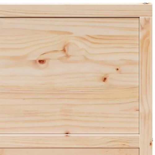 Skydedør 80x208 cm massivt fyrretræ