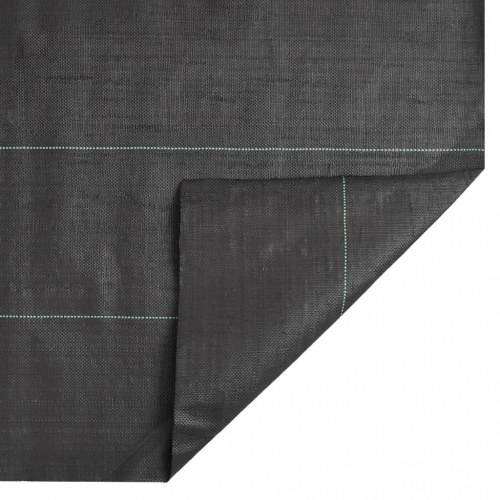 Ukrudtsdug 1,5 × 10 m - sort PP, 150 g/m²