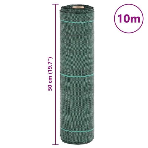 Ukrudtsdug 0,5x10 m PP grøn
