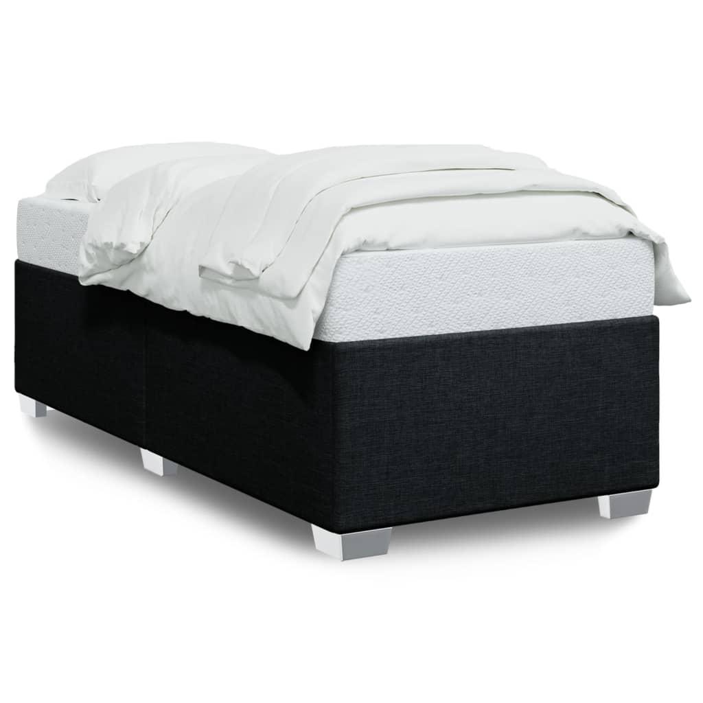 Sengeramme uden madras 90x200 cm stof sort billede