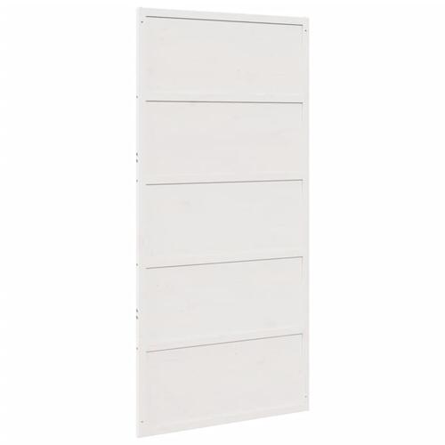 Skydedør 100x208 cm massivt fyrretræ hvid