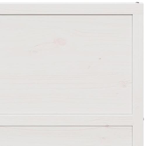 Skydedør 100x208 cm massivt fyrretræ hvid