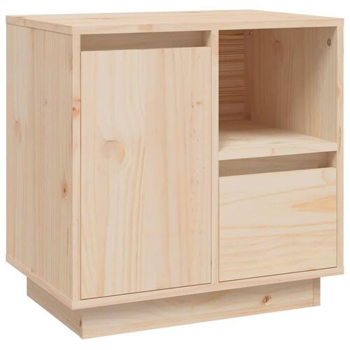 Sengebord 50x34x50 cm massivt fyrretræ