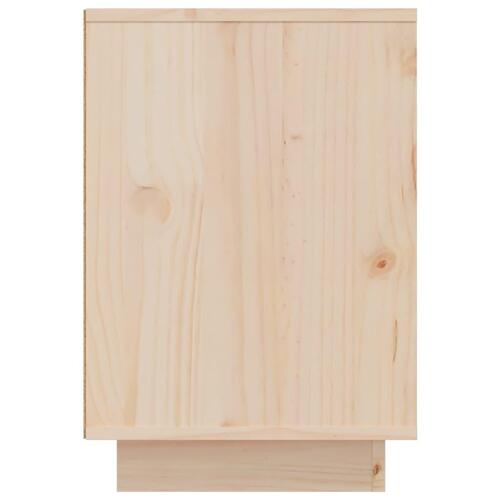 Sengebord 50x34x50 cm massivt fyrretræ