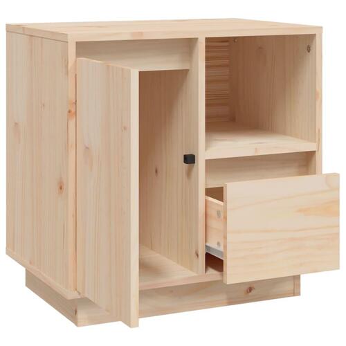 Sengebord 50x34x50 cm massivt fyrretræ