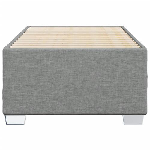 Sengeramme uden madras Lysegrå 80x200 cm Stof