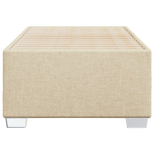 Sengeramme i stof 80 x 200 cm - cremefarvet
