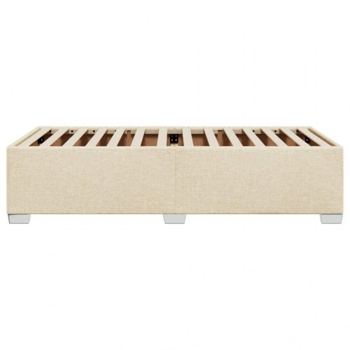 Sengeramme i stof 80 x 200 cm - cremefarvet