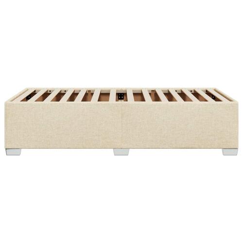 Sengeramme uden madras 90x200 cm stof cremefarvet