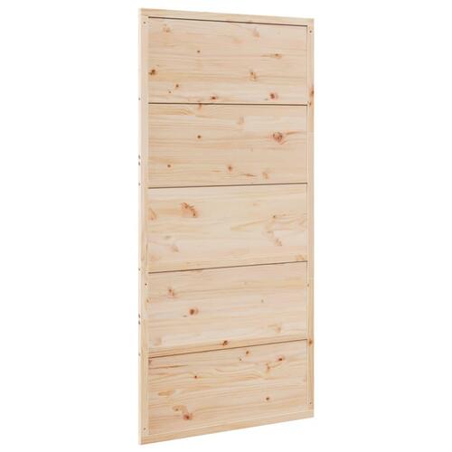 Skydedør 100x208 cm massivt fyrretræ