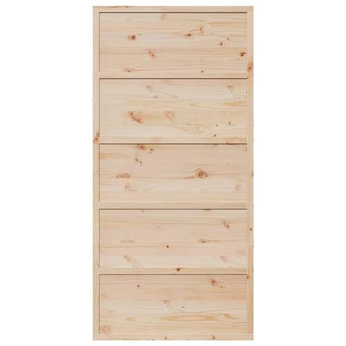 Skydedør 100x208 cm massivt fyrretræ