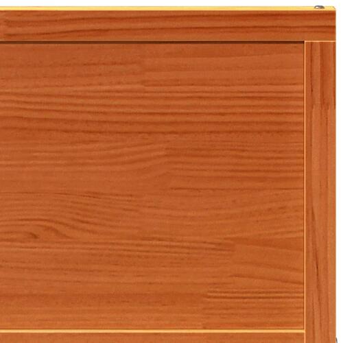 Skydedør 90x208 cm massivt fyrretræ gyldenbrun
