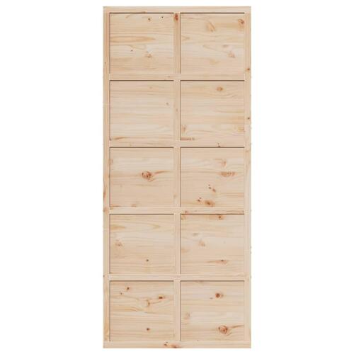 Skydedør 90x208 cm massivt fyrretræ