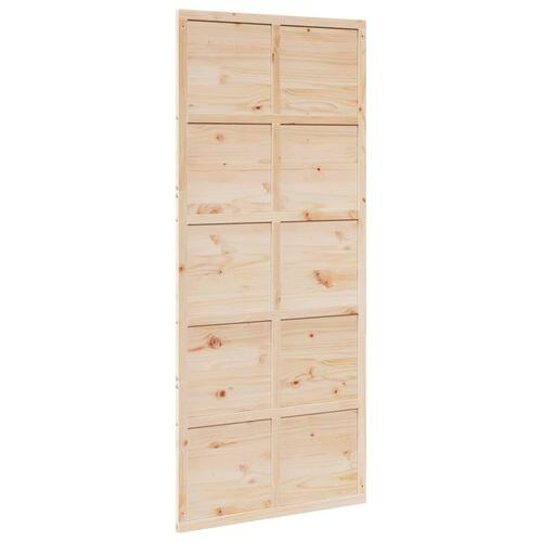 Skydedør 90x208 cm massivt fyrretræ