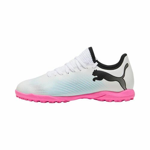 Indendørs fodboldstøvler til børn Puma Future 7 Play Hvid Børns Unisex 38