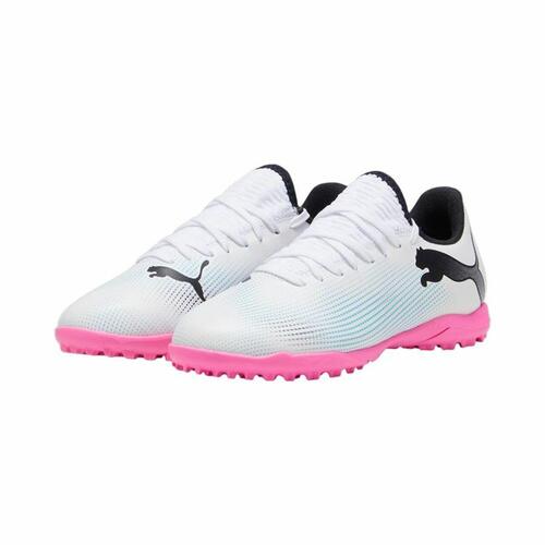 Indendørs fodboldstøvler til børn Puma Future 7 Play Hvid Børns Unisex 38